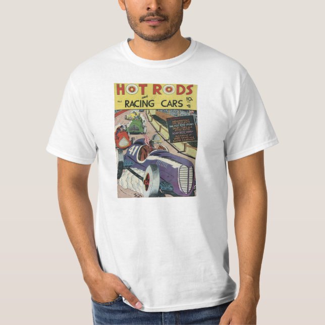 T-shirt Hot rod et voitures de course - couverture (Devant)