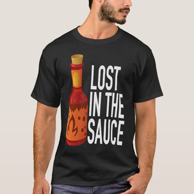 T-shirt Hot Sauce Lost In The Sauce (Devant)