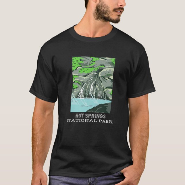 T-shirt Hot Springs National Park Arkansas Camping Randonn (Devant)