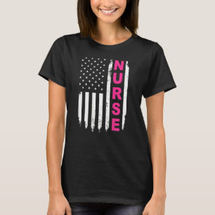 T-shirt Hot Trend Fier D'Être Une Infirmière Américaine
