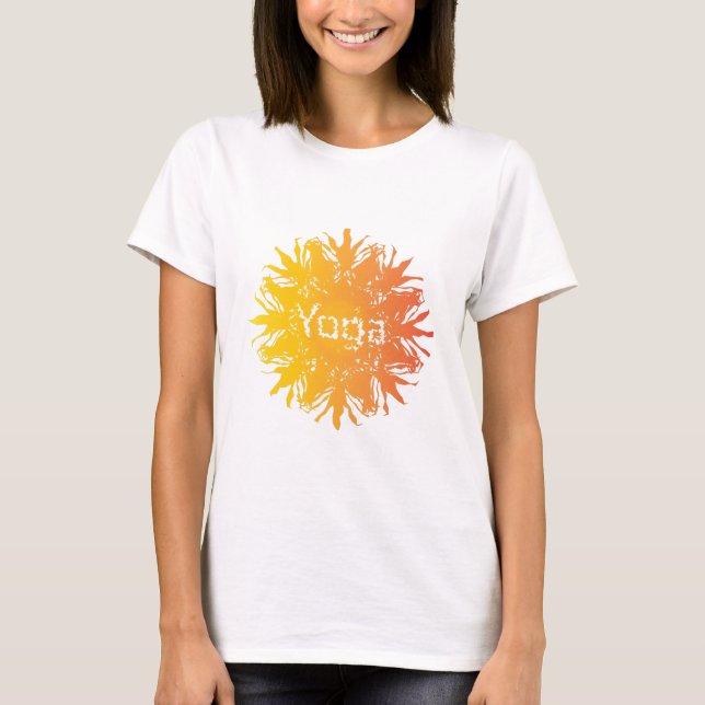 T-shirt Hot Yoga Sun (Devant)