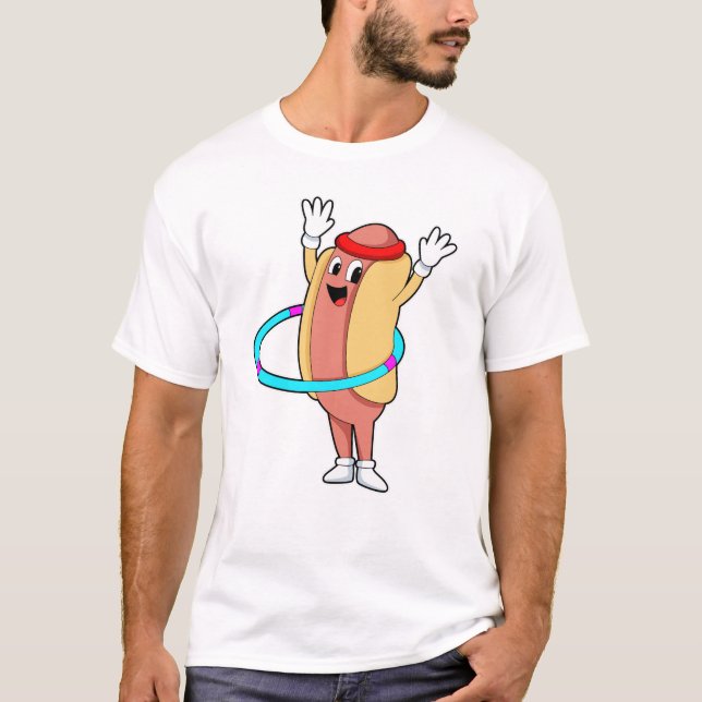 T-shirt Hotdog at Fitness avec Flywheel (Devant)