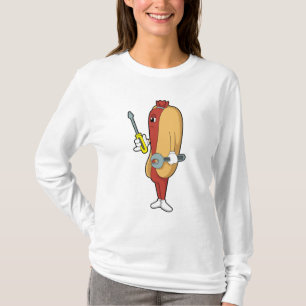 T-shirt Hotdog en mécanique avec outil