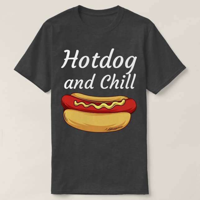 T-shirt Hotdog et Chill (Design devant)