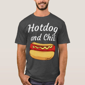 T-shirt Hotdog et Chill