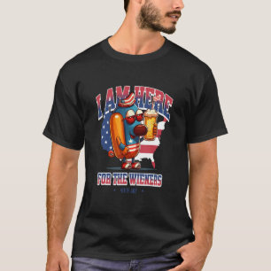 T-shirt Hotdog Funny Wiener 4 juillet Patriotique
