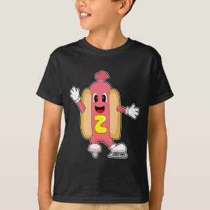 T-shirt Hotdog Patinage sur glace Patins sur glace Sports 