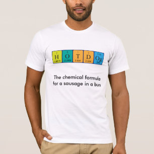 T-shirt Hotdog périodique de table chemise alimentaire M1A