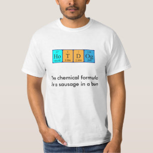 T-shirt Hotdog périodique de table chemise alimentaire M2A