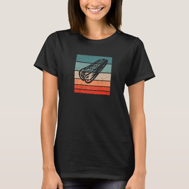 T-shirt Hotdog Retro Style Vintage (Devant)