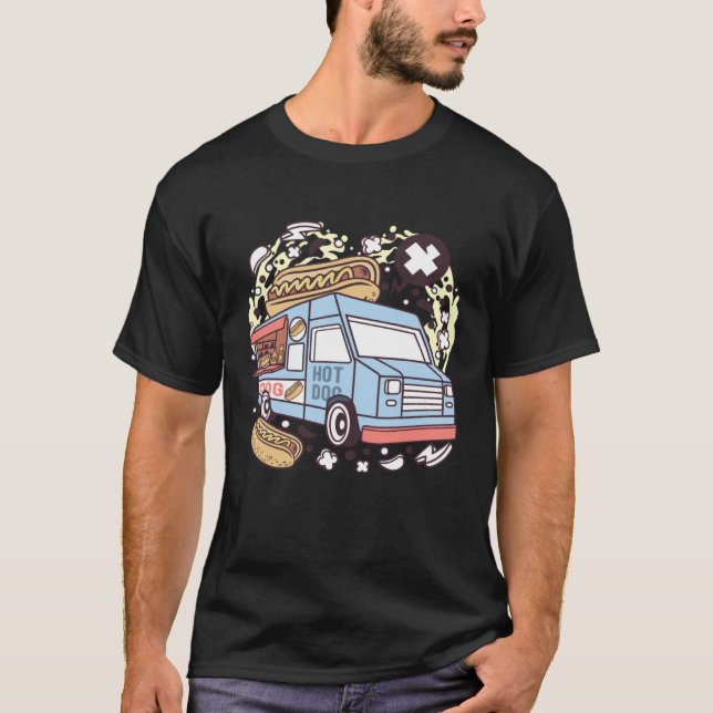 T-shirt Hotdog Truck (Devant)