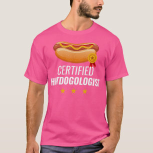 T-shirt Hotdogologue certifié Funny HOT DOG Cadeau