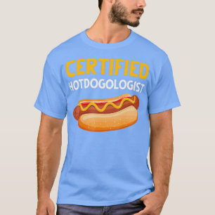 T-shirt Hotdogologue certifié Hot Amoureux de les chiens H