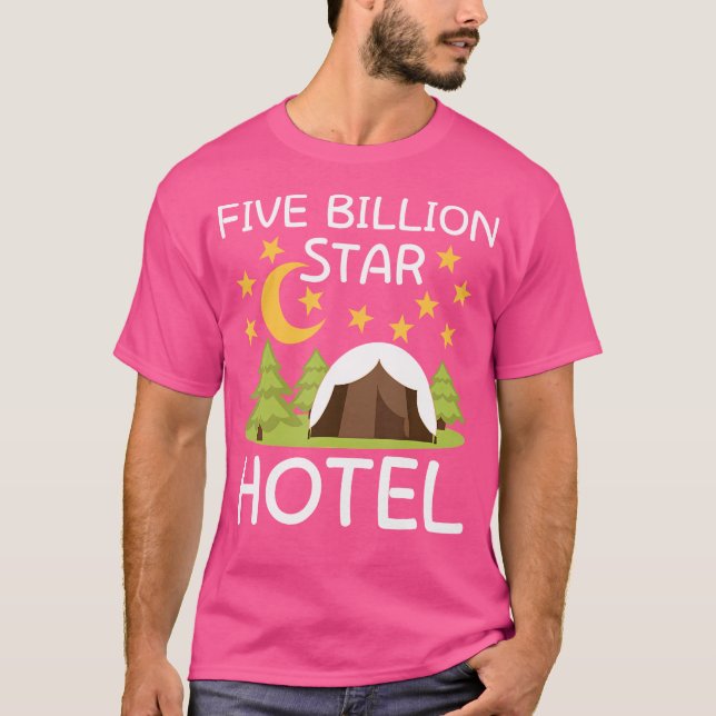 T-shirt Hôtel 5 Milliards D'Étoiles Camping Lover Dire Che (Devant)