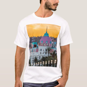 T-shirt Hôtel de luxe célèbre Hotel Negresco à Nice France