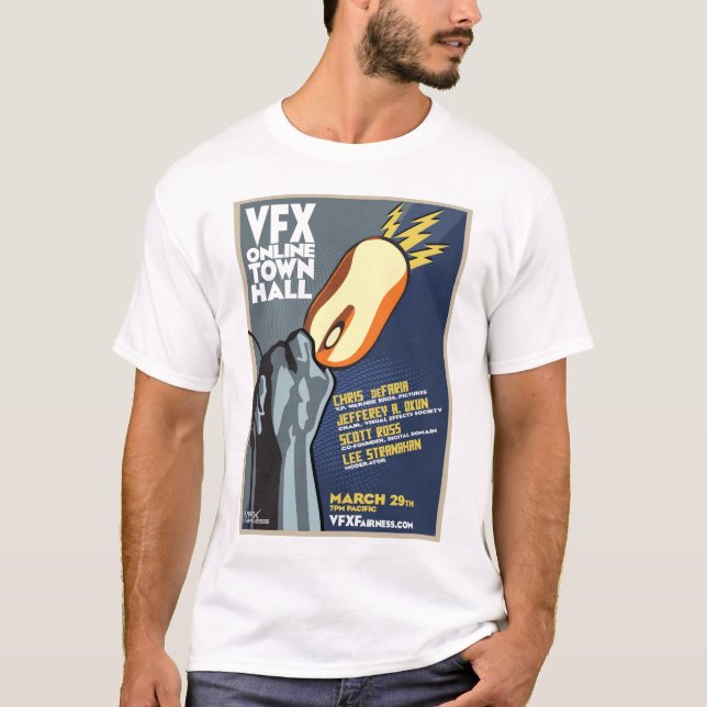 T-shirt Hôtel de ville VFX : Foudre (Devant)
