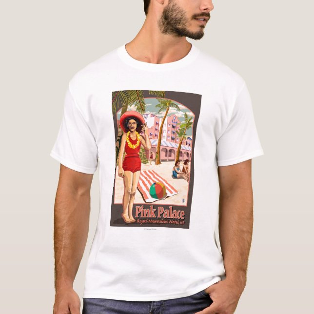 T-shirt Hôtel hawaïen royal en Hawaï (Devant)