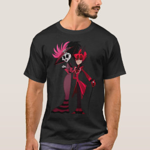 T-shirt Hôtel Hazbin Alastor Et Rosie