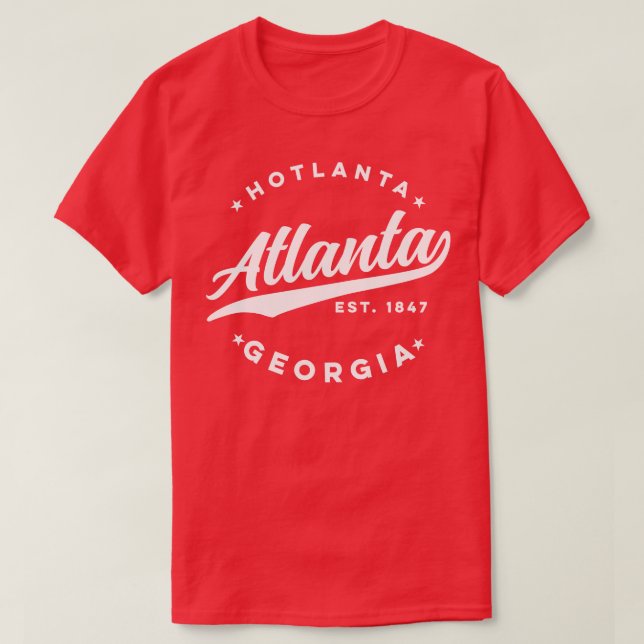 T-shirt Hotlanta Atlanta Georgia USA City Athlétisme Vinta (Design devant)