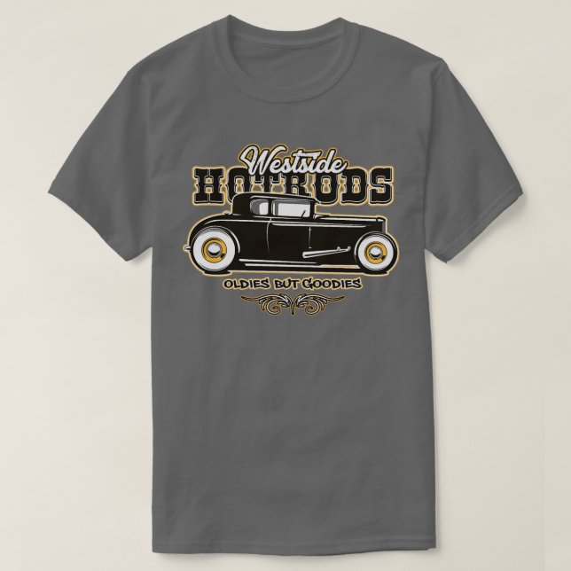 T-shirt Hotrod Classic Muscle Cars Drift (Design devant)