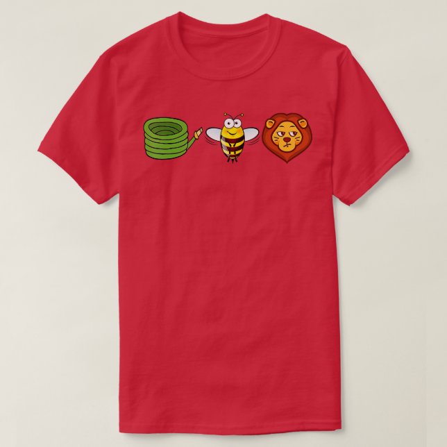 T-shirt Hotte Bee Lion Drôle cadeau (Design devant)