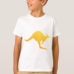 T-shirt Houblonnage australien orange de kangourou de