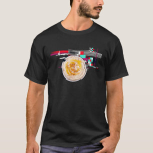 T-shirt Hoummos Glitch Cuisine Moyen-Orientale Hommes Femm
