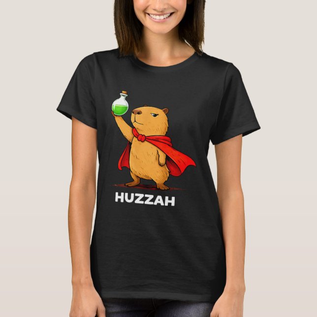 T-shirt Hourra alchimiste capybara drôle de potion mème no (Devant)