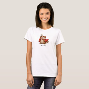 T-shirt Hourra! Charmant Écureuil avec Épée Drôle