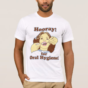 T-shirt Hourra pour l'hygiène buccale rétro