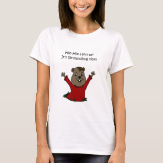 T-shirt hourra son jour de Groundhog