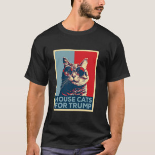 T-shirt House Cats For Trump 2024 Poster Donald Trump Cats