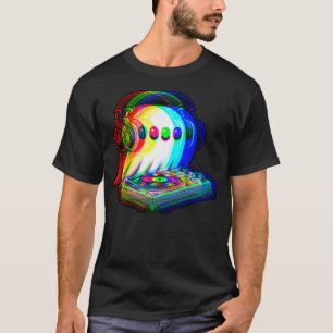 T-shirt House Music Ghost Dj Illusion Optique Edm Hallowee