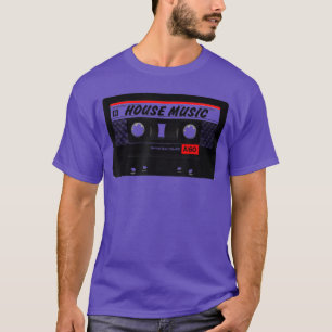 T-shirt House Music Mitape 90s Audio Cassetteape f vintage