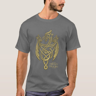 T-shirt HOUSE of the Dragon | Golden Filigree Dragon Crest