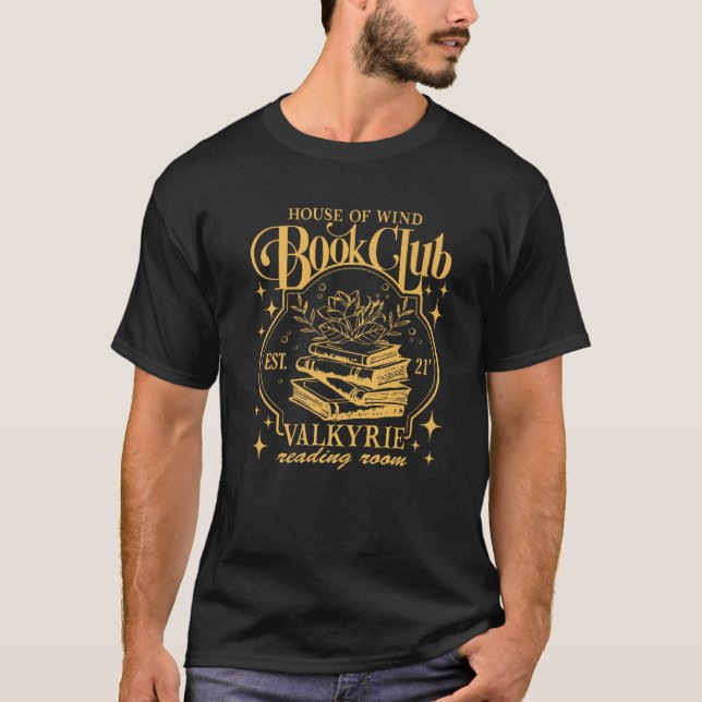 T-shirt House Of Wind Book Club Valkyrie Reading Room Prem (Devant)