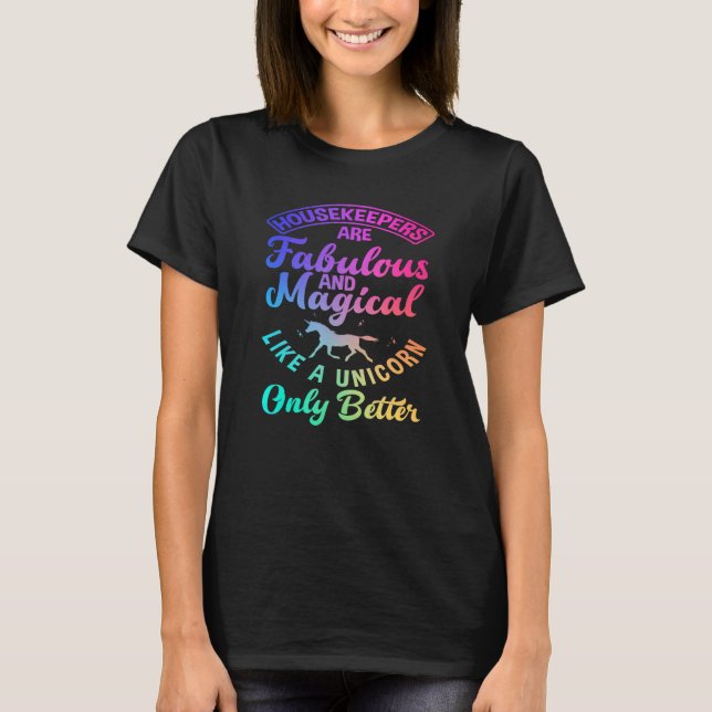T-shirt Housekeepers Magical Cleaning Lady   Housekeeping (Devant)