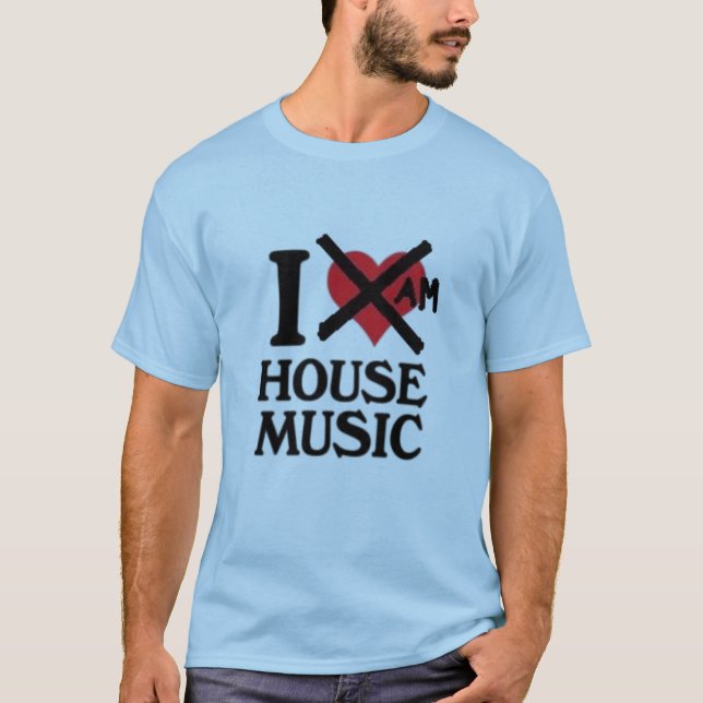 T-shirt housemusic (Devant)