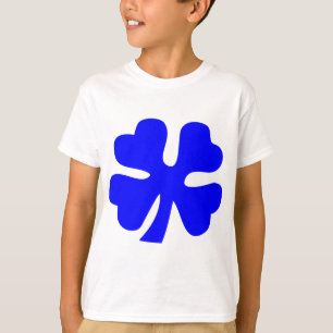 T-shirt Housse à quatre feuilles - bleu