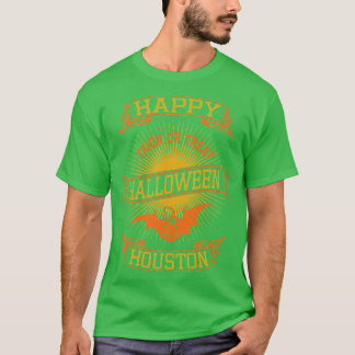 T-shirt Houston Happy Halloween style Vintage