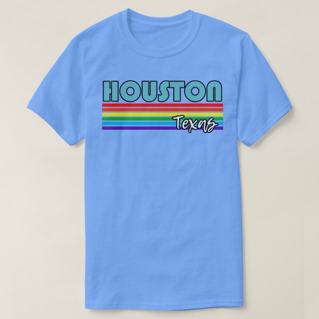 T-shirt Houston Texas Pride Houston LGBT Cadeau LGBT Gay S (Design devant)
