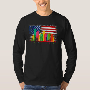 T-shirt Houston Texas Watercolor Skyline Home State Souven