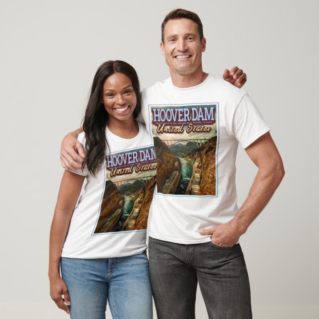 T-SHIRT HOVER DAM - COLORADO RIVER - NEVADA - ARIZONA USA (Unisexe)