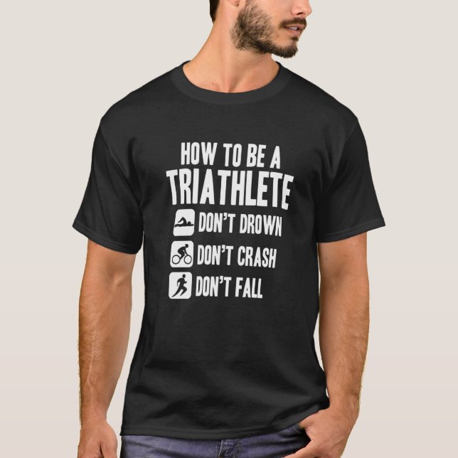 T-shirt How To Triathlete   (Devant)