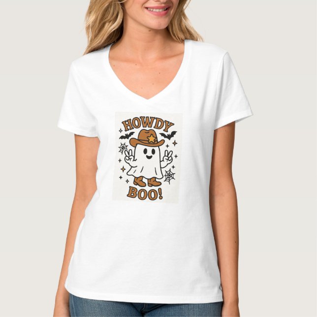 T-shirt Howdy Boo (Devant)