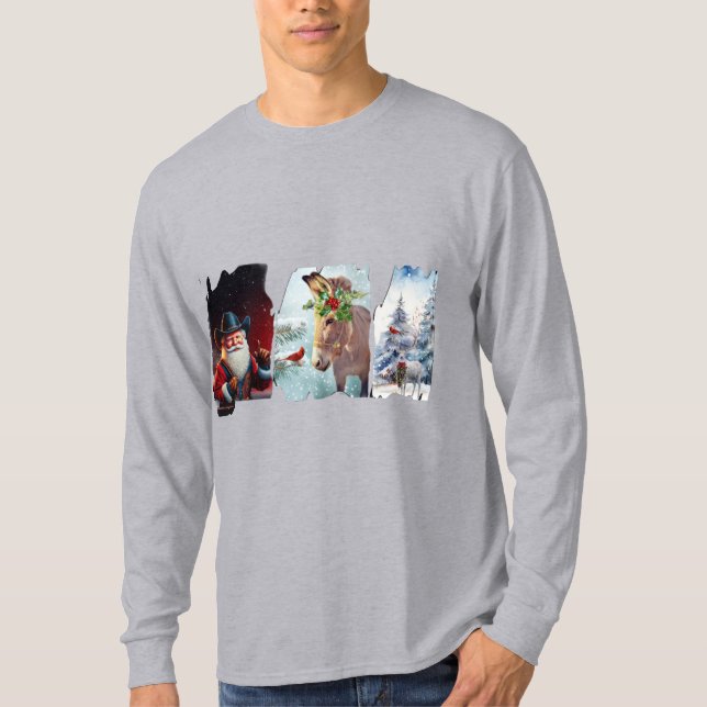 T-shirt Howdy Christmas (Devant)