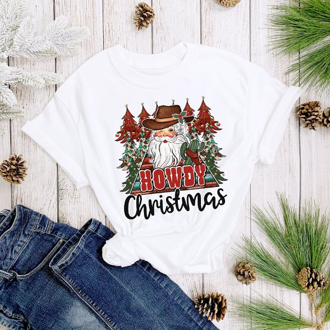 T-shirt Howdy Christmas Southwest Christmas Women's (Créateur téléchargé)