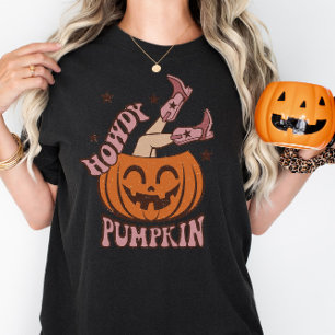 T-shirt Howdy Citrouille Funny Halloween