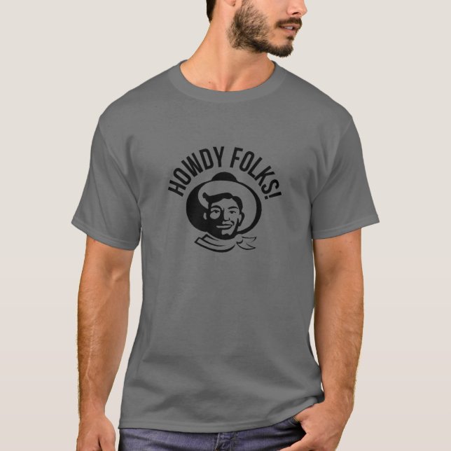 T-shirt Howdy Folks State Fair Texas Cowboy (Devant)