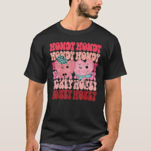 T-shirt Howdy Honey Valentine's Day Cowgirl Preppy Matchin